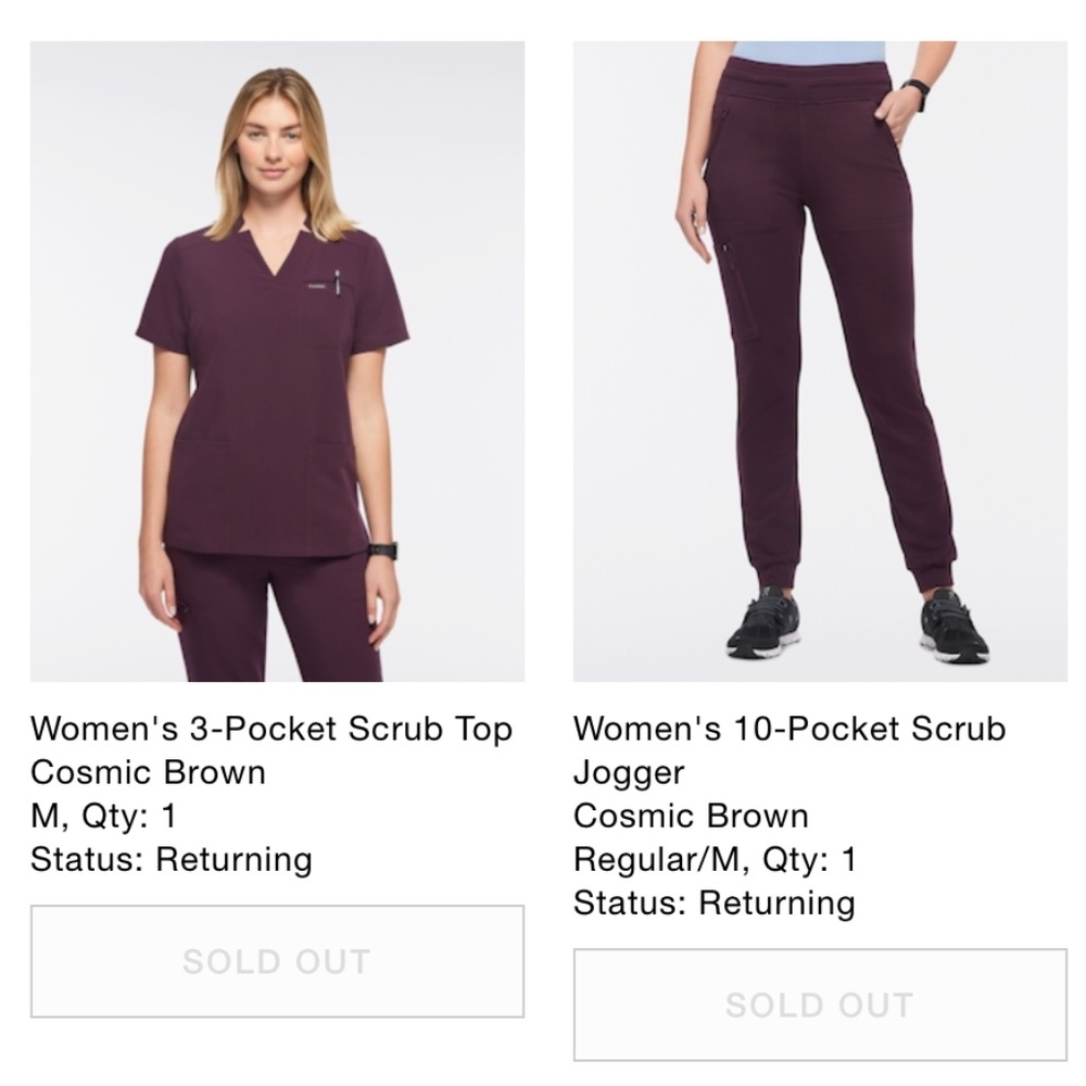 Jaanuu Cosmic Brown Scrubs - SOLD OUT IN M
